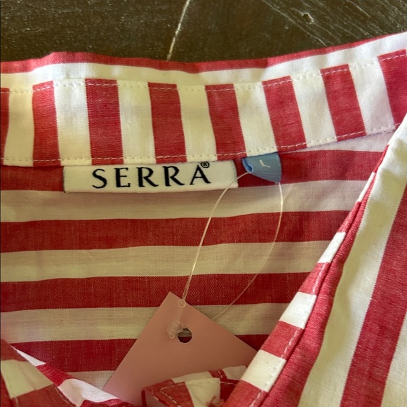 Serra Red and White Striped Shirt - Picture 2 of 8